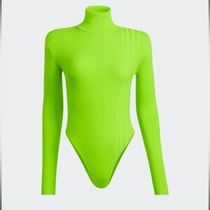 adidas turtleneck rib knit bodysuit